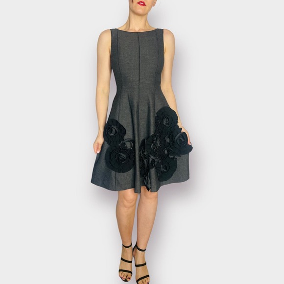 Tracy Reese Gray Black‎ Dress - Picture 1 of 8